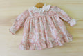 Vestido Floral "Jardim de Inverno" com Gola de Folhos